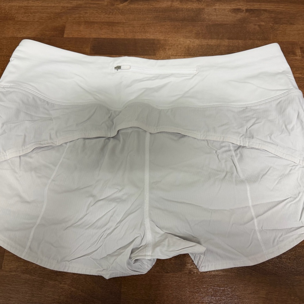 Women's White Athletic Shorts